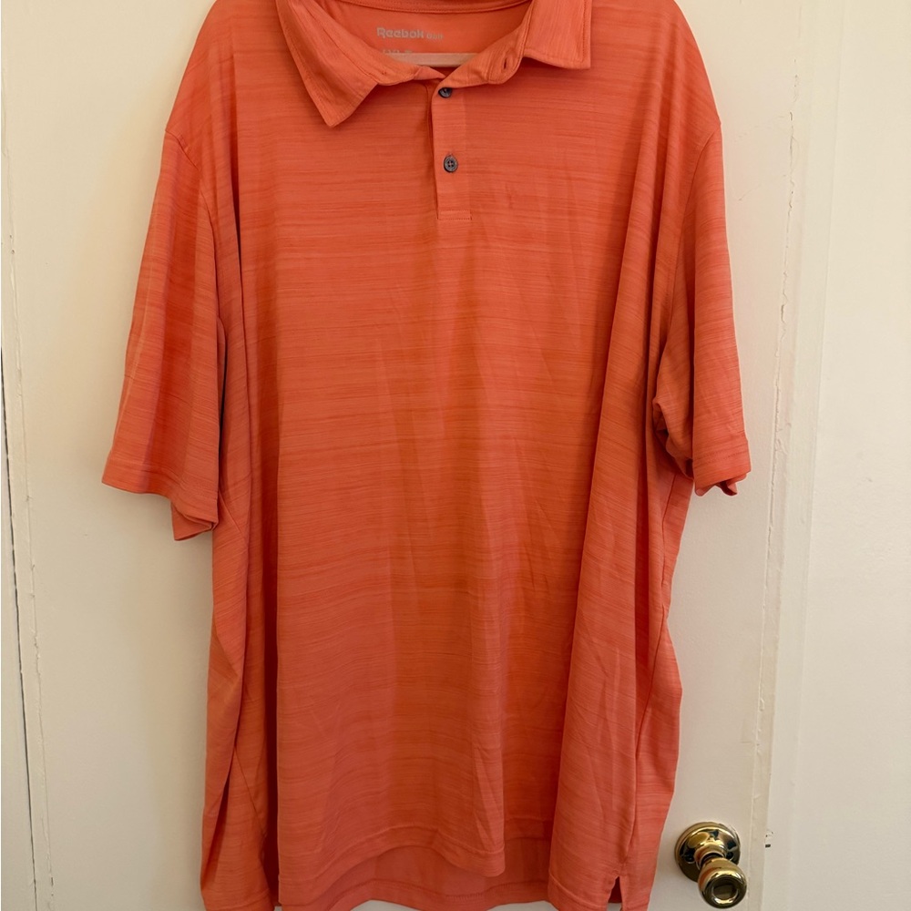 Reebok Men's Vibrant Coral Polo